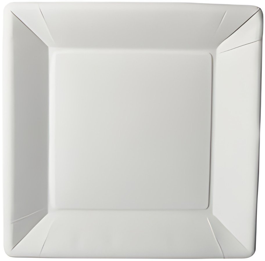 PAPSTAR Assiette en carton "pure" carré, 225 x 225 x 18 mm