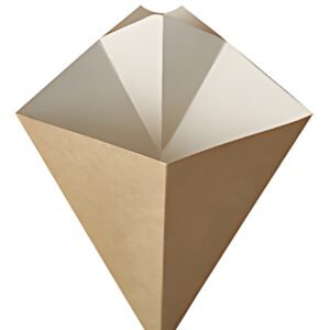 PAPSTAR Cornet à frites "pure", dimensions: 190 x 235 mm
