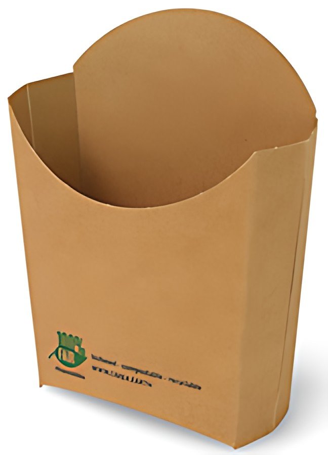 PAPSTAR Etui pour frites "pure", brun