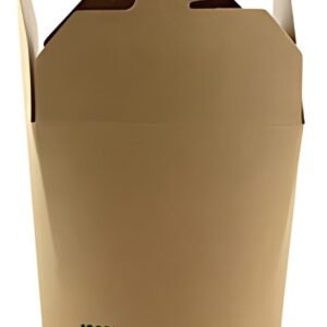 PAPSTAR Boîte à snack "pure", carré, 230 ml, brun