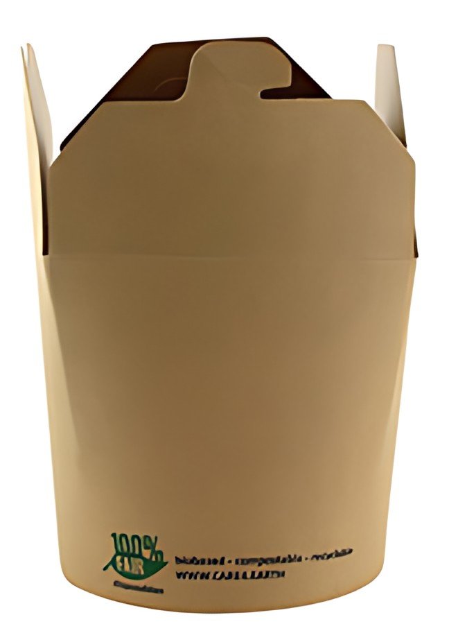 PAPSTAR Boîte à snack "pure", carré, 230 ml, brun