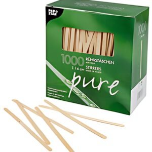 PAPSTAR Touillette "pure", longueur: 110 mm, en bois