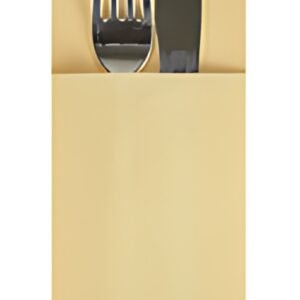 STARPAK Serviette pochette, pliage 1/8, par 100, crème