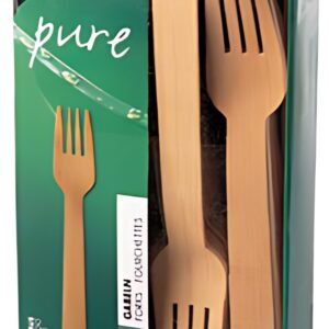 PAPSTAR Fourchette en bambou "pure", longueur: 165 mm, par50