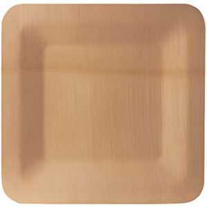 PAPSTAR Assiette en bambou "pure", carré, 180x180 mm, par 10
