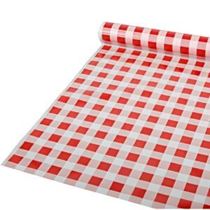 STARPAK Nappe en film "Carreau", rouge / blanc