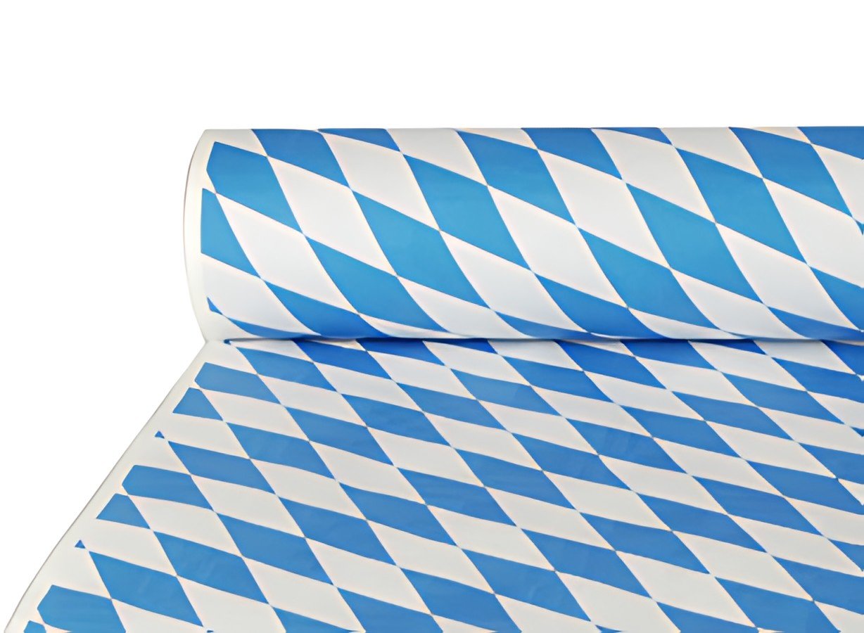 PAPSTAR Nappe damassée, (l) 1,0 x (L)50 m, "bleu bavarois"