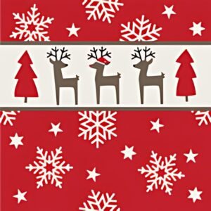 PAPSTAR Serviette à motif de Noël "Rudi"