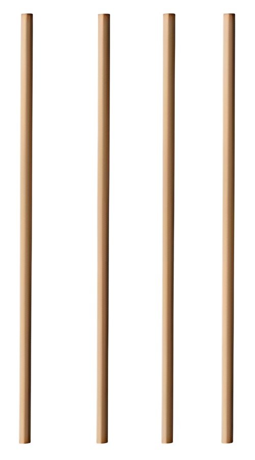 PAPSTAR Paille en papier "pure", 200 mm, brun
