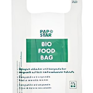 PAPSTAR Sac en plastique, en film bio, transparent