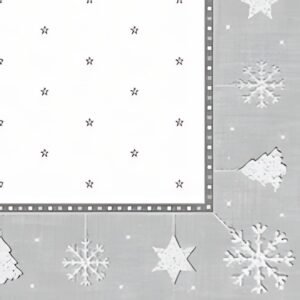 PAPSTAR Serviette à motif de Noël "X-Mas", argent