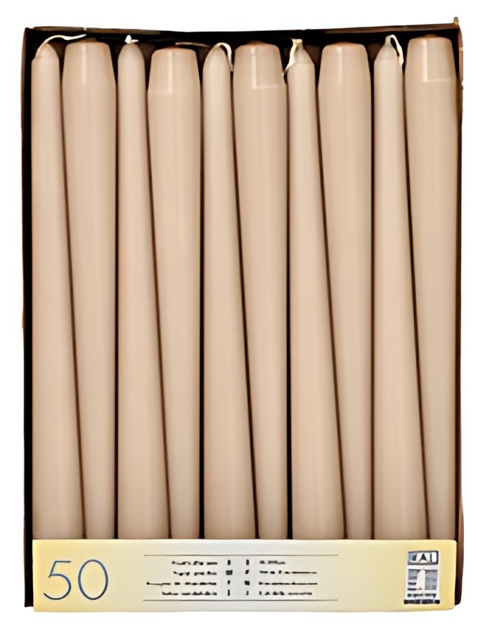 STARPAK Bougie de chandelier, 22 mm, pack de 50, poudré