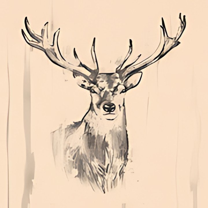 PAPSTAR Serviettes à motif "Deer", 330 x 330 mm, naturel