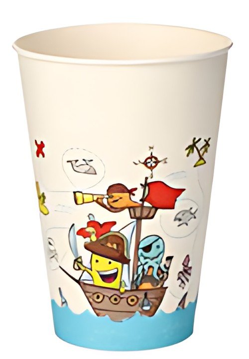 PAPSTAR Gobelet en carton "Pirates", 0,2 l