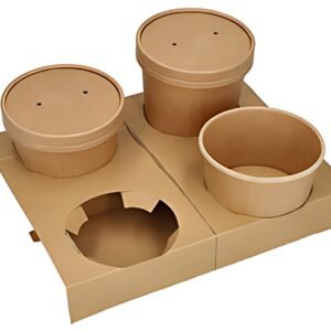 PAPSTAR Porte-gobelets "pure", en carton, pour 4 bols