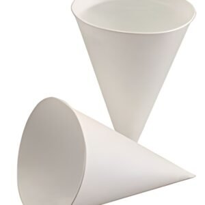PAPSTAR Gobelet conique, en papier de canne à sucre, blanc