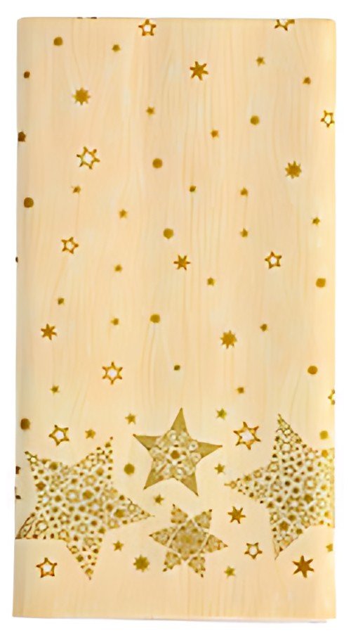 PAPSTAR Nappe pour Noël "Christmas Shine", crème
