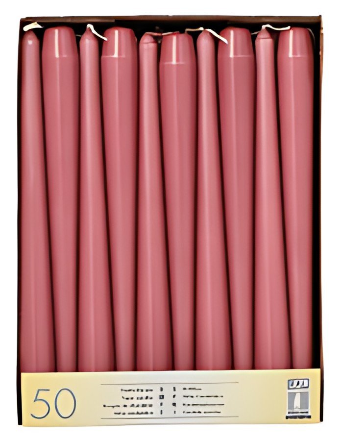 STARPAK Bougie de chandelier, 22 mm, pack de 50, vieux rose
