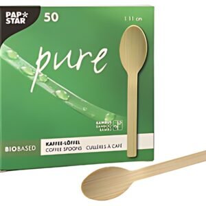 PAPSTAR Cuillère à café "pure", longueur: 110 mm, par 50