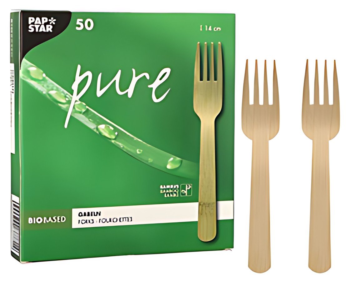 PAPSTAR Fourchette "pure", longueur: 140 mm, par 50