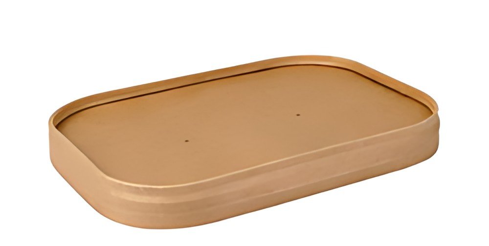 PAPSTAR Couvercle pour barquette d'emballage "pure", brun