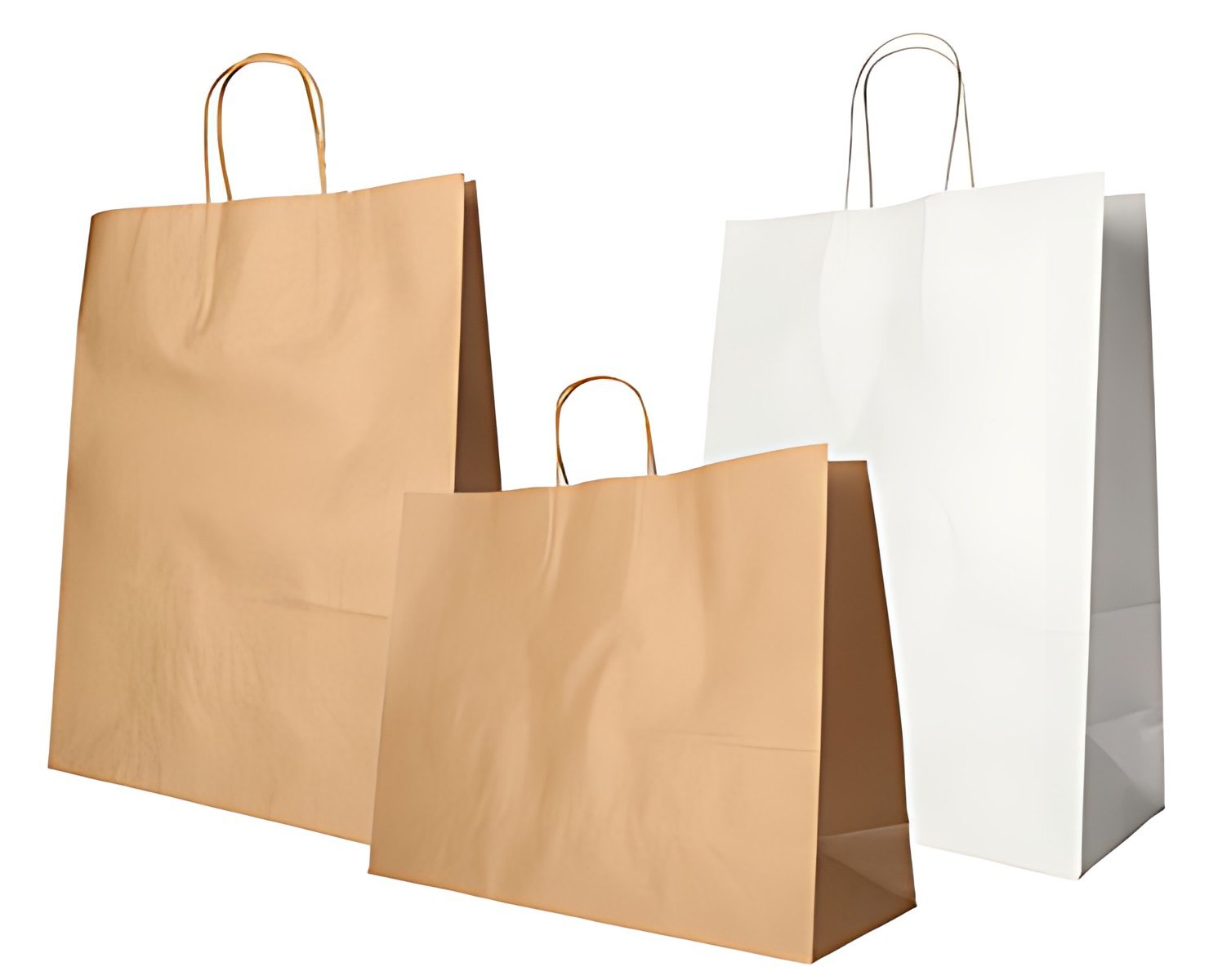 PAPSTAR Sac en papier, 440 x 320 x 170 mm, blanc