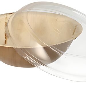STARPAK Bol en feuille de palmier avec couvercle, 800 ml