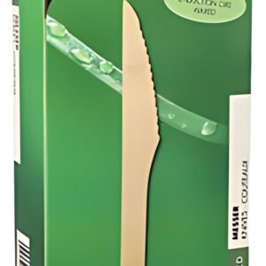 PAPSTAR Couteau en bois "pure", ciré, longueur: 165 mm