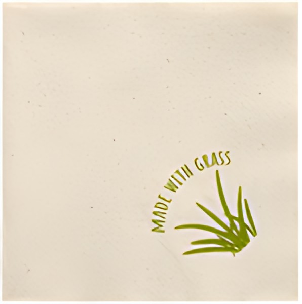 PAPSTAR Serviette coktail, 240 x 240 mm, naturel