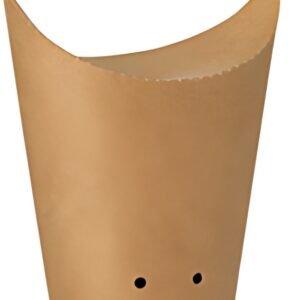 PAPSTAR Etui pour frites, brun, petit
