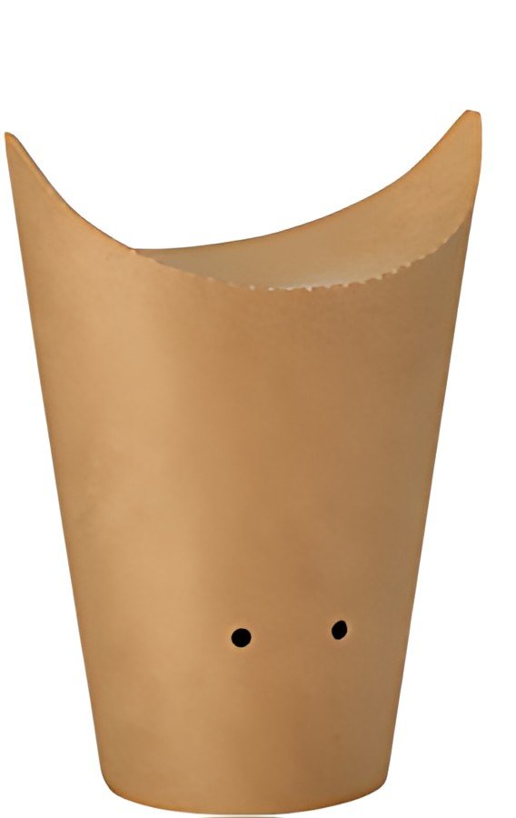 PAPSTAR Etui pour frites, brun, petit