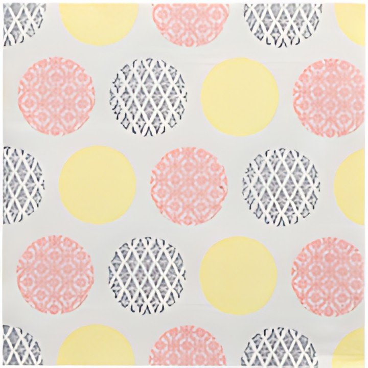 PAPSTAR Serviette à motif "ROYAL Collection Rococo", jaune/