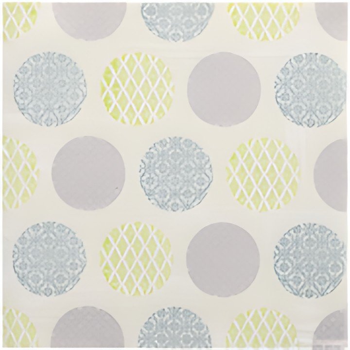 PAPSTAR Serviette à motif "ROYAL Collection Rococo", vert