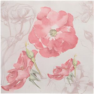 PAPSTAR Serviette à motif "ROYAL Collection Blossom", rose
