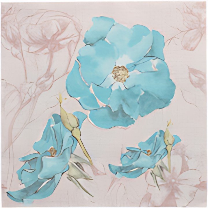 PAPSTAR Serviette à motif "ROYAL Collection Blossom"