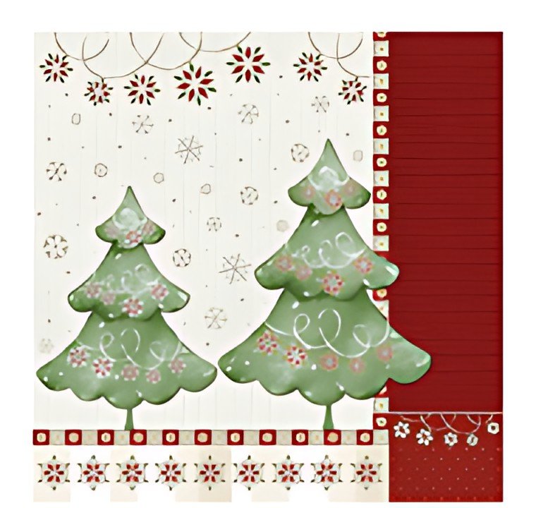PAPSTAR Serviette à motif de Noël "Winter Harmony"