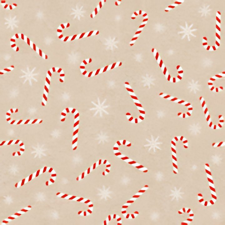 PAPSTAR Serviette à motif de Noël "Candy Canes"