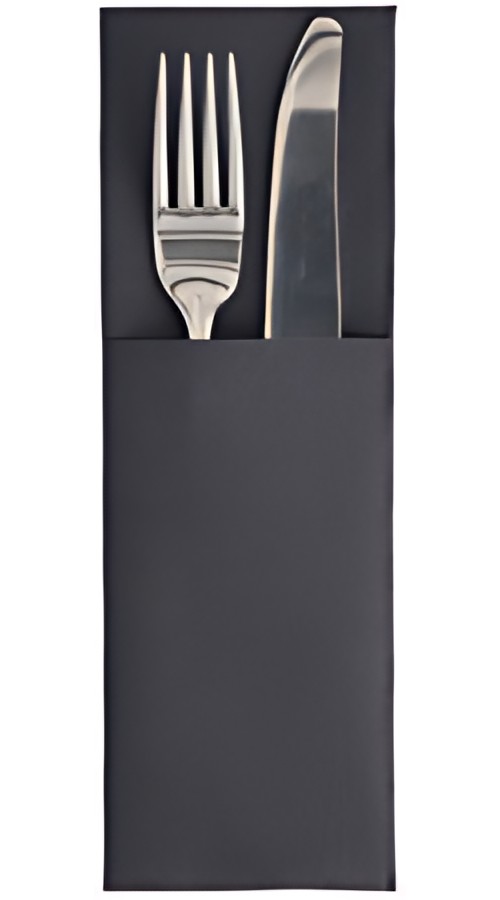 PAPSTAR Serviette pochette "ROYAL Collection", noir