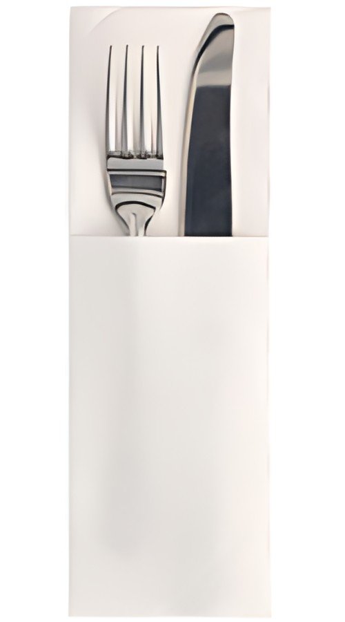 PAPSTAR Serviette pochette "ROYAL Collection", blanc