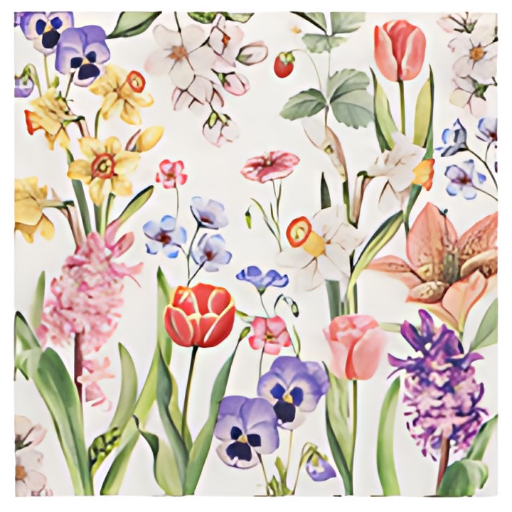 PAPSTAR Serviette à motif "Flower Meadow", 330 x 330 mm