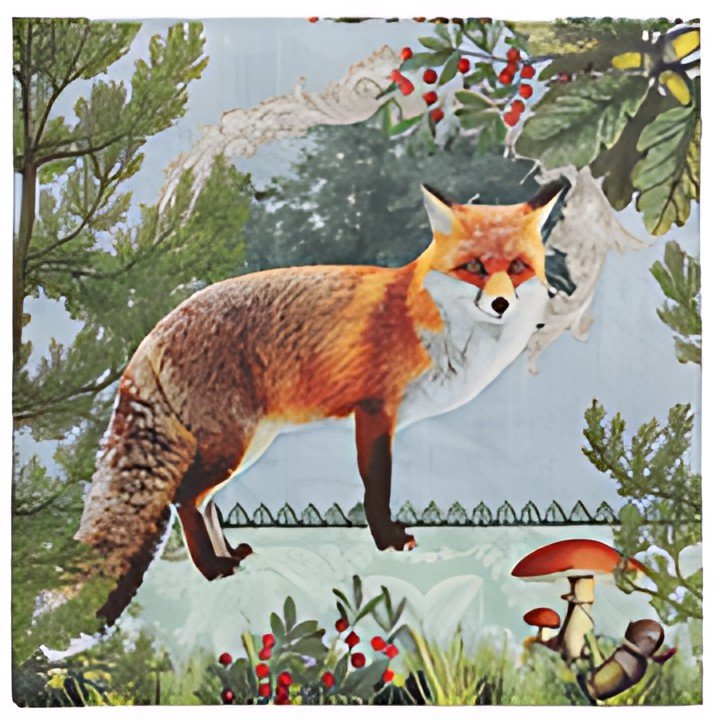 PAPSTAR Serviette à motif "Fox Portrait", 330 x 330 mm