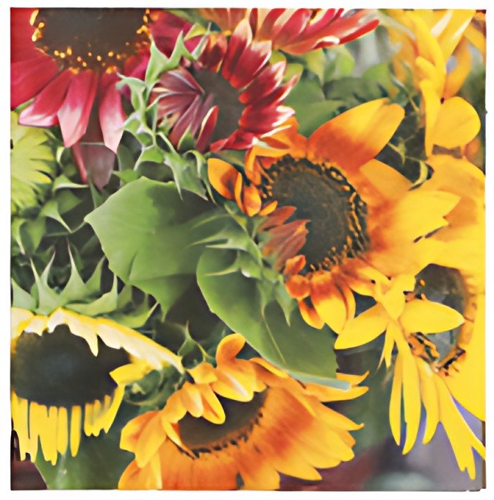 PAPSTAR Serviette à motif "Sunflower Bouquet", 330 x 330 mm