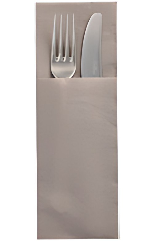 STARPAK Serviette pochette "DAILY Collection", gris