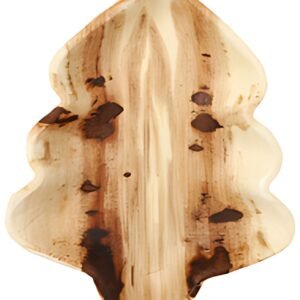 PAPSTAR Assiette feuille de palmier "pure" Christmas Tree