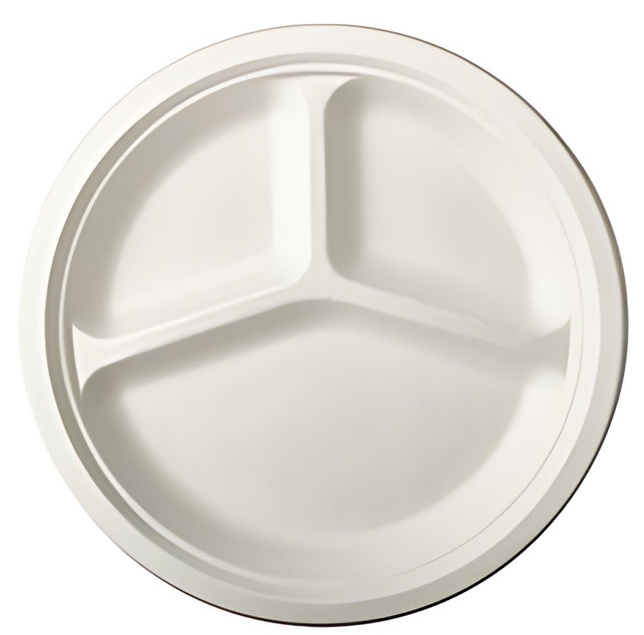 PAPSTAR Assiette an canne à sucre "pure", rond, 260 mm
