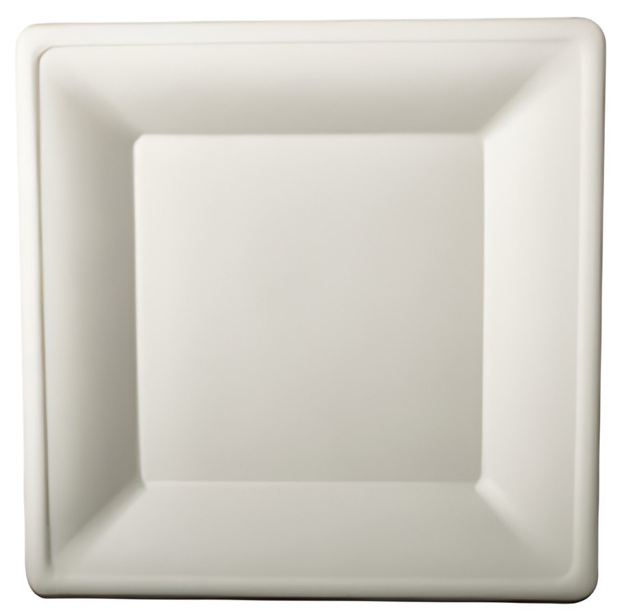PAPSTAR Assiette en canne à sucre "pure", carré, 155x155 mm