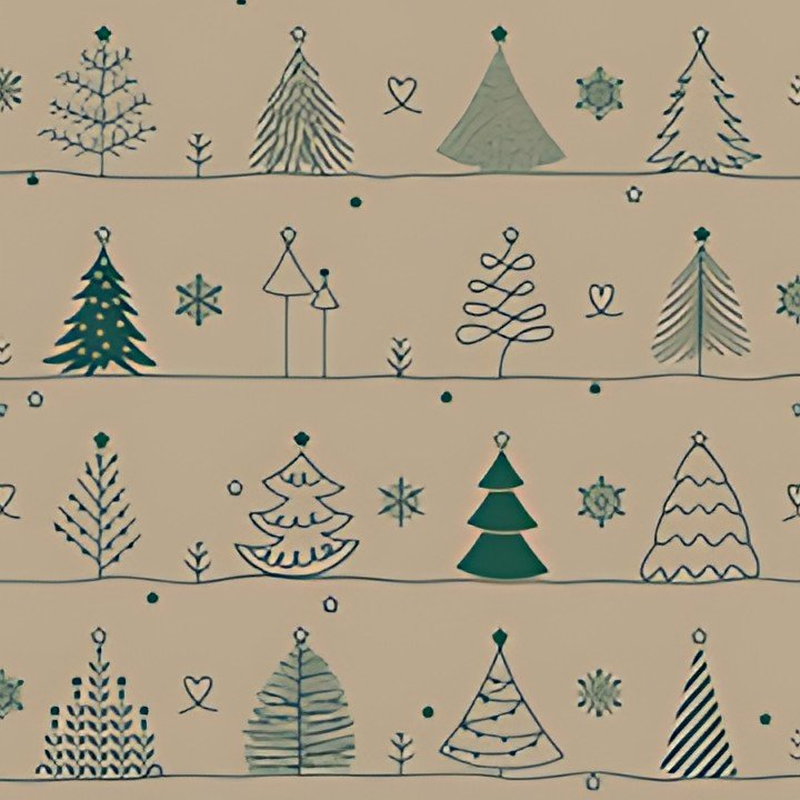 PAPSTAR Serviette à motif de Noël "X-Max Trees"