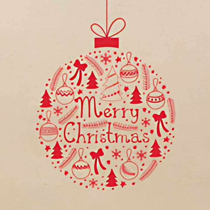 PAPSTAR Serviette à motif de Noël "Christmas Ball"