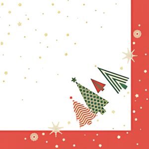PAPSTAR Serviette à motif de Noël "Plain Christmas Trees"