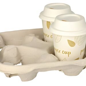 PAPSTAR Porte gobelets "To Go", en carton, pour 4 gobelets